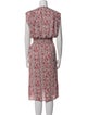 MISA Los Angeles Floral Print Midi Length Dress