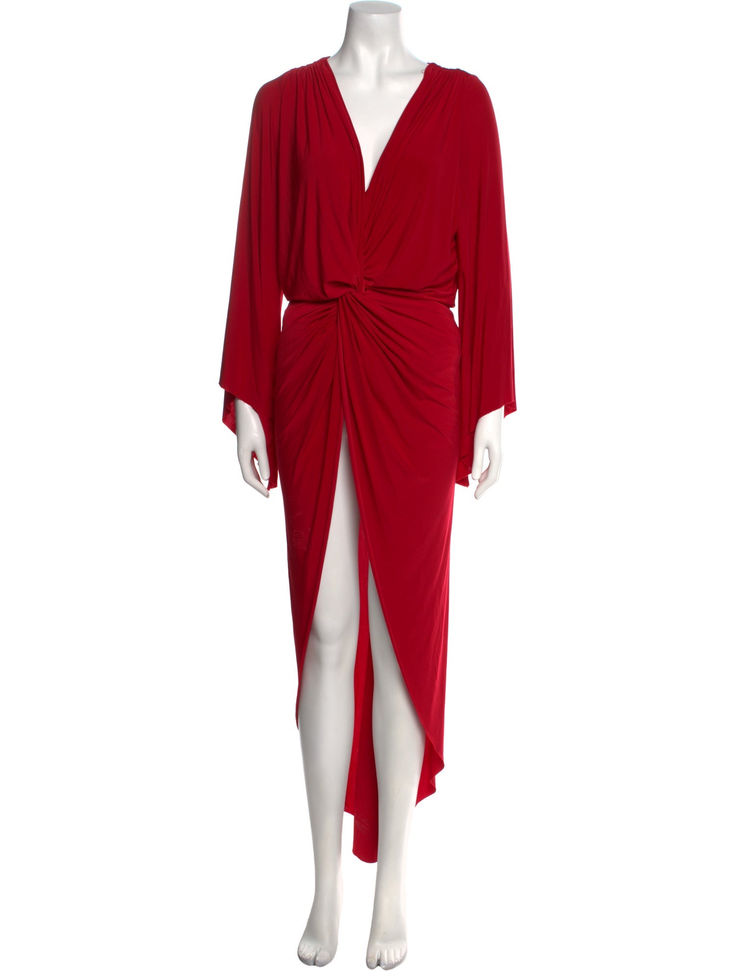 MISA Los Angeles V-Neck Long Dress