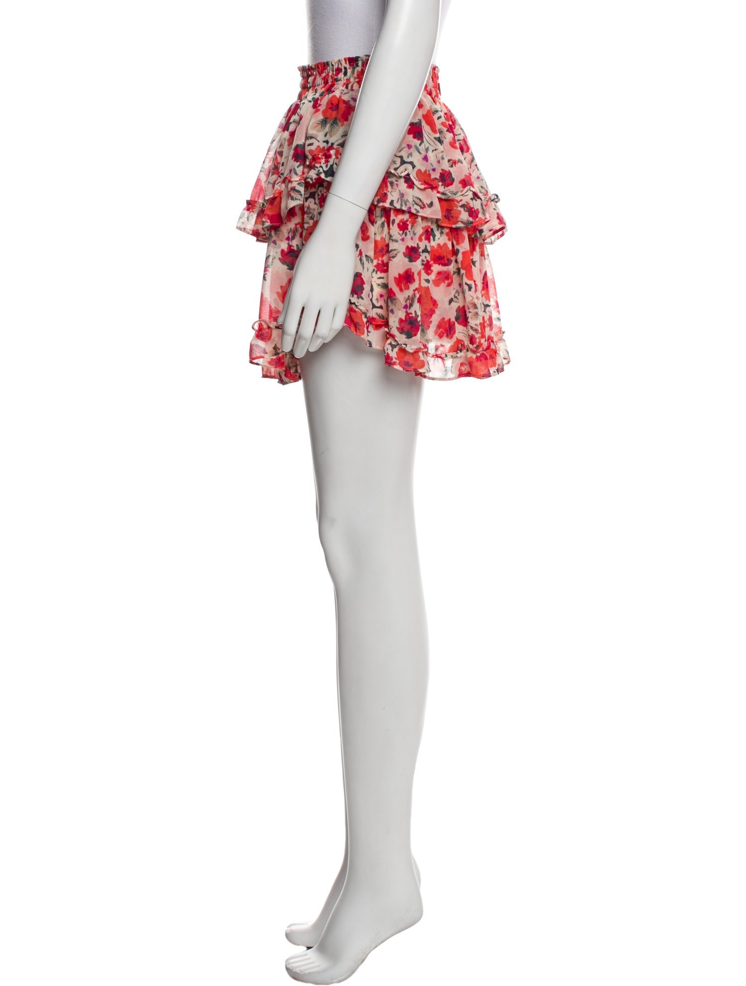 MISA Los Angeles Printed Mini Skirt