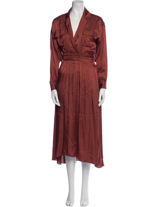 MISA Los Angeles V-Neck Midi Length Dress