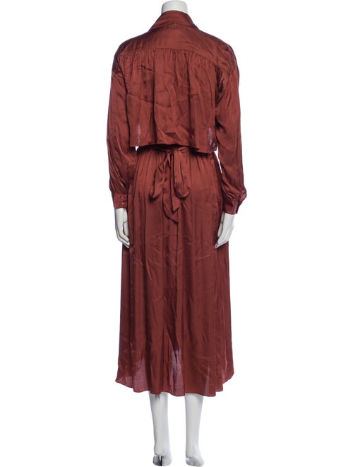 MISA Los Angeles V-Neck Midi Length Dress