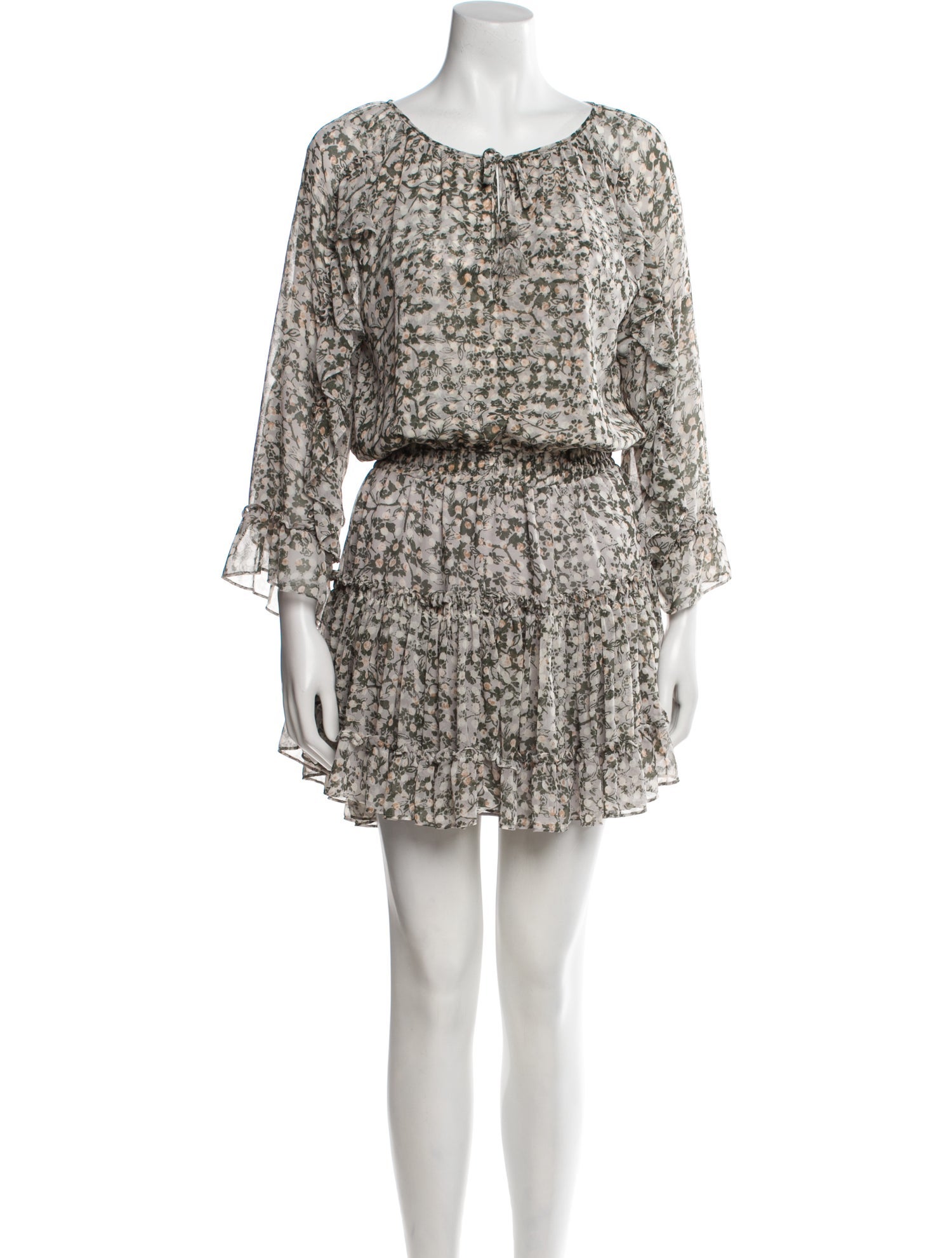 MISA Los Angeles Floral Print Mini Dress