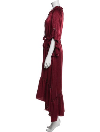 MISA Los Angeles V-Neck Long Dress