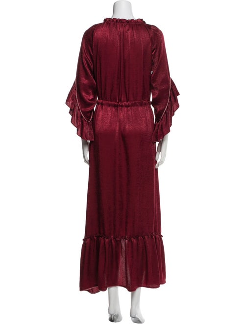 MISA Los Angeles V-Neck Long Dress