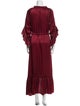 MISA Los Angeles V-Neck Long Dress