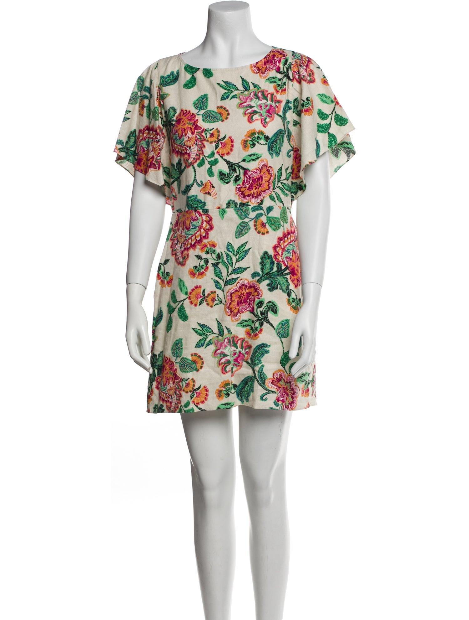MISA Los Angeles Floral Print Mini Dress