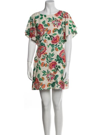 MISA Los Angeles Floral Print Mini Dress
