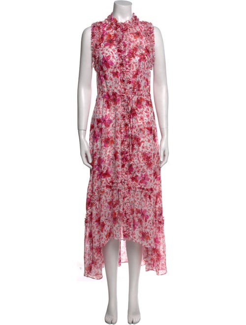 MISA Los Angeles Floral Print Long Dress