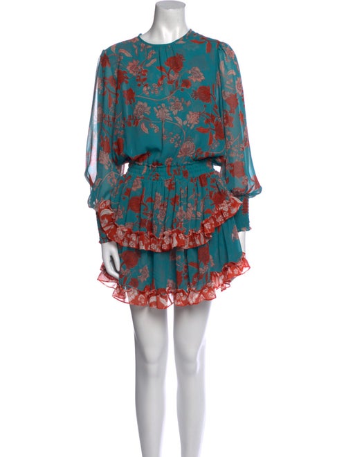 MISA Los Angeles Floral Print Mini Dress