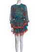 MISA Los Angeles Floral Print Mini Dress