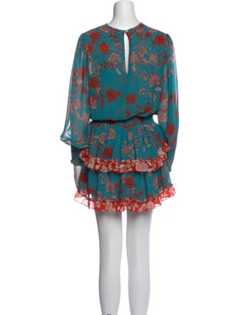 MISA Los Angeles Floral Print Mini Dress