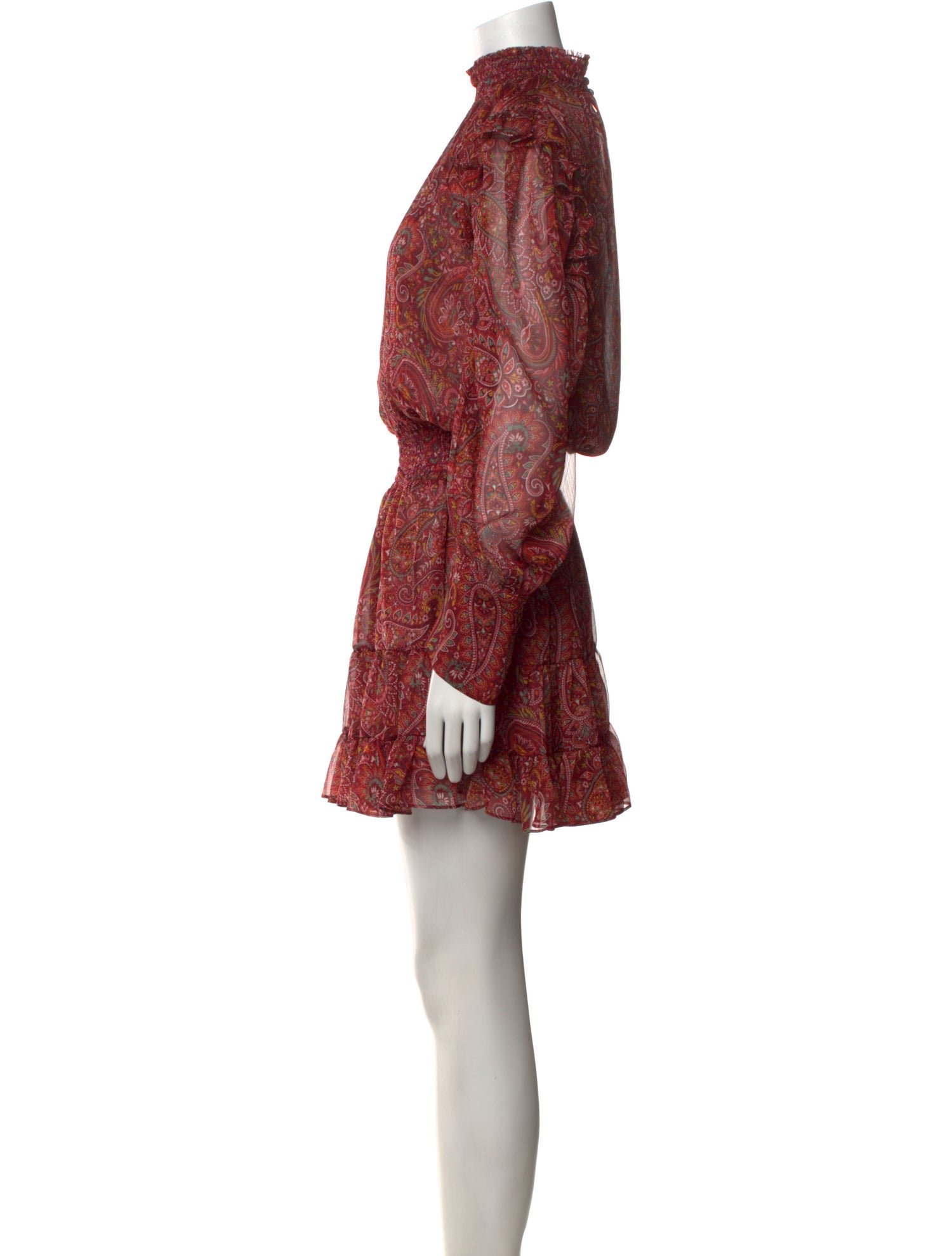 MISA Los Angeles Paisley Print Mini Dress w/ Tags