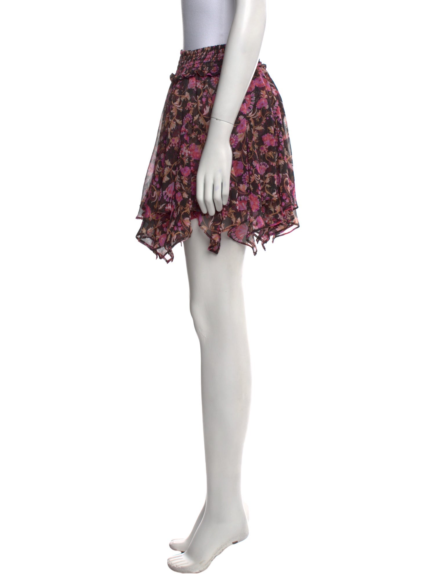 MISA Los Angeles Printed Mini Skirt