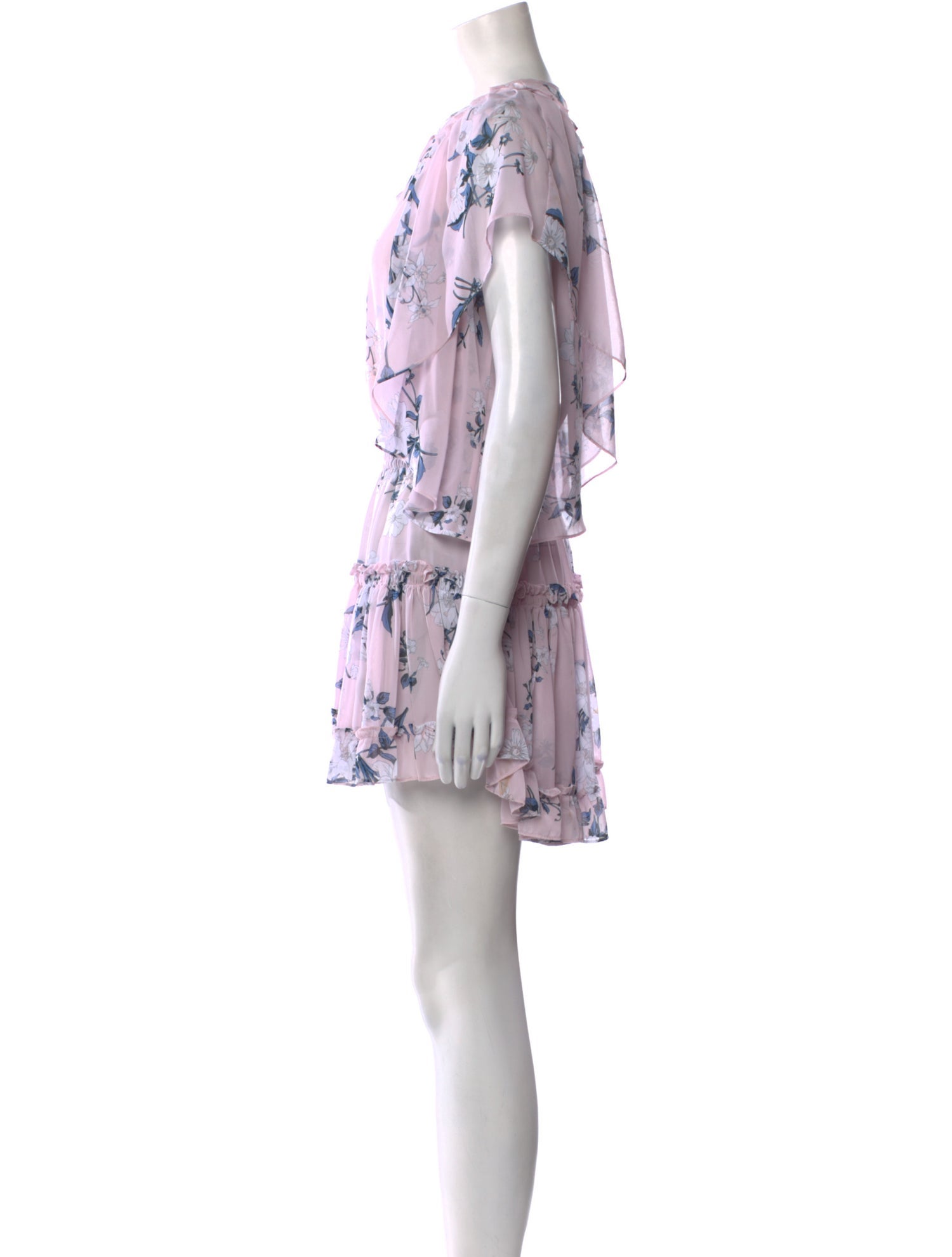 MISA Los Angeles Floral Print Mini Dress