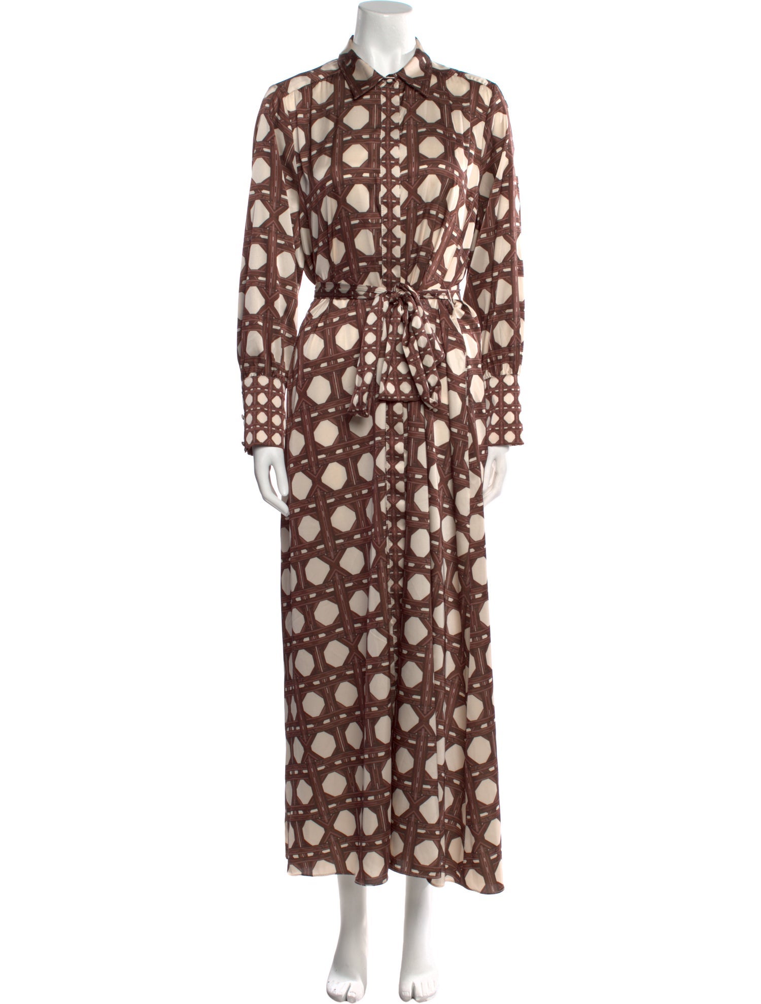 MISA Los Angeles Printed Long Dress