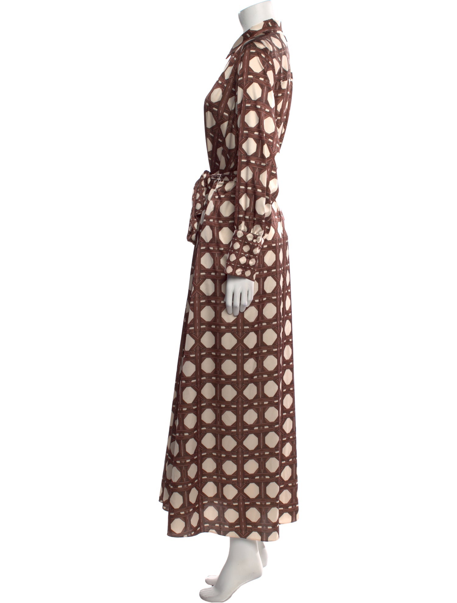 MISA Los Angeles Printed Long Dress