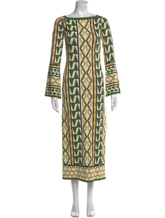 MISA Los Angeles Printed Long Dress