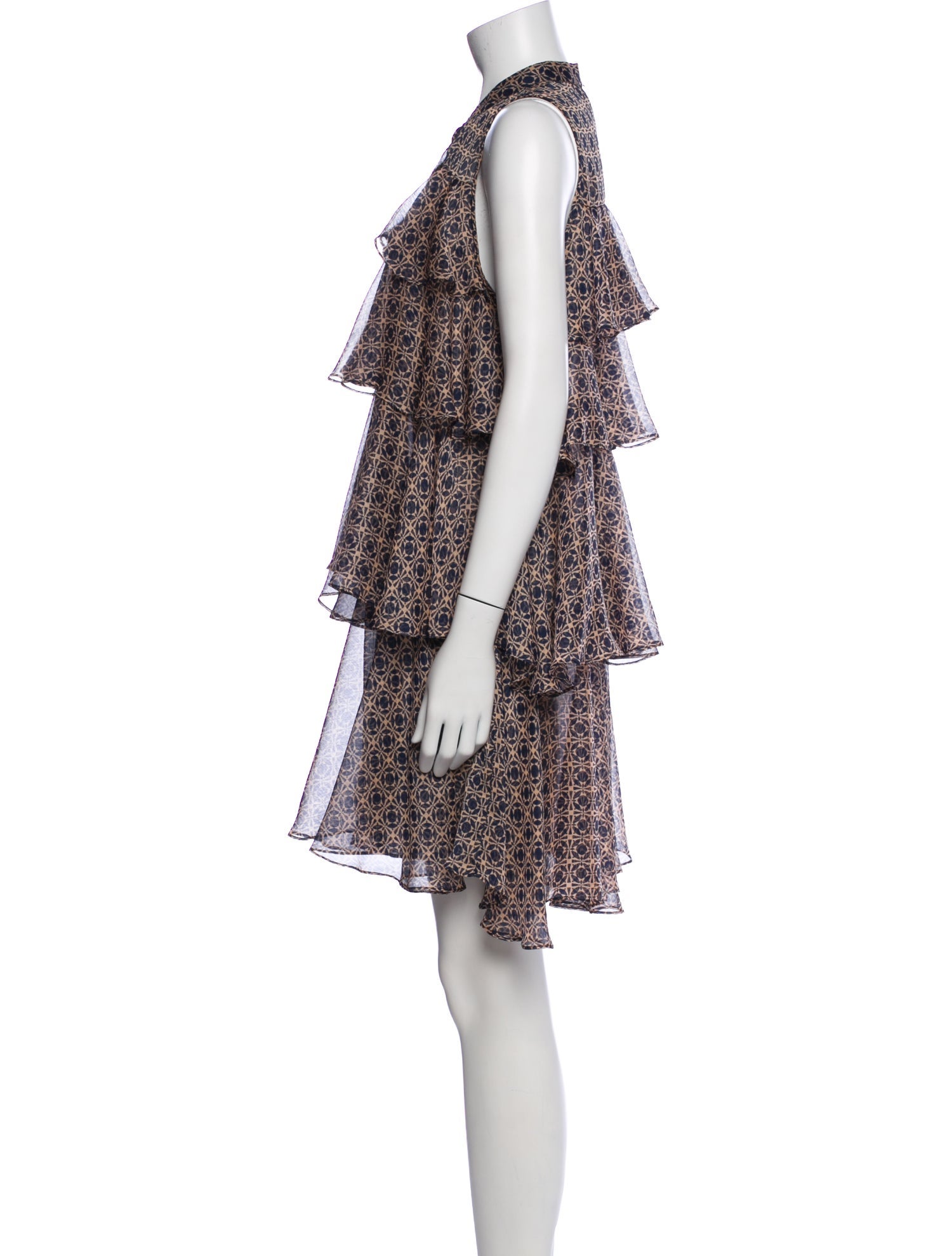 MISA Los Angeles Floral Print Mini Dress