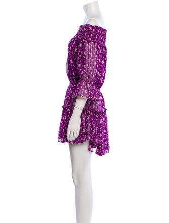 MISA Los Angeles Floral Print Mini Dress