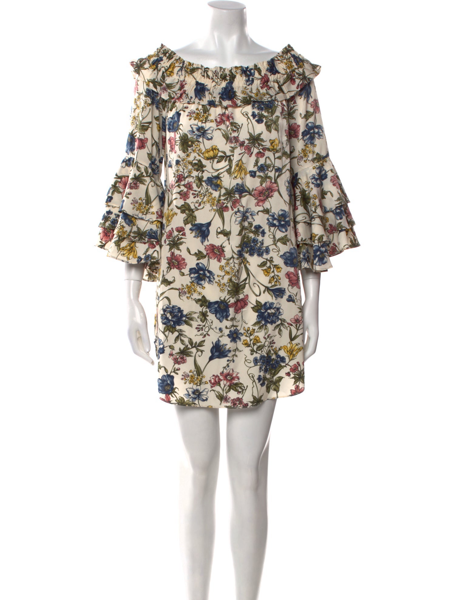 MISA Los Angeles Floral Print Mini Dress