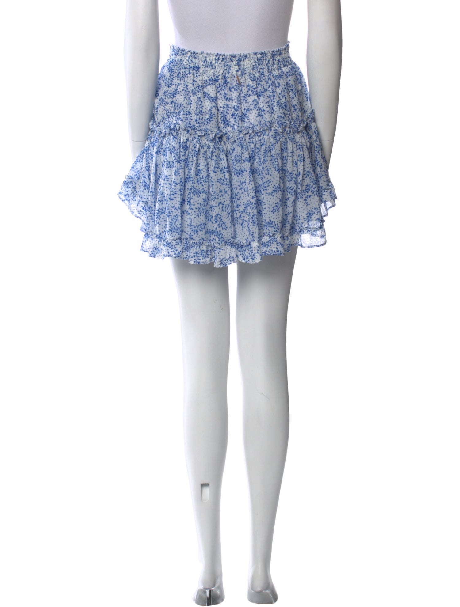 MISA Los Angeles Floral Print Mini Skirt