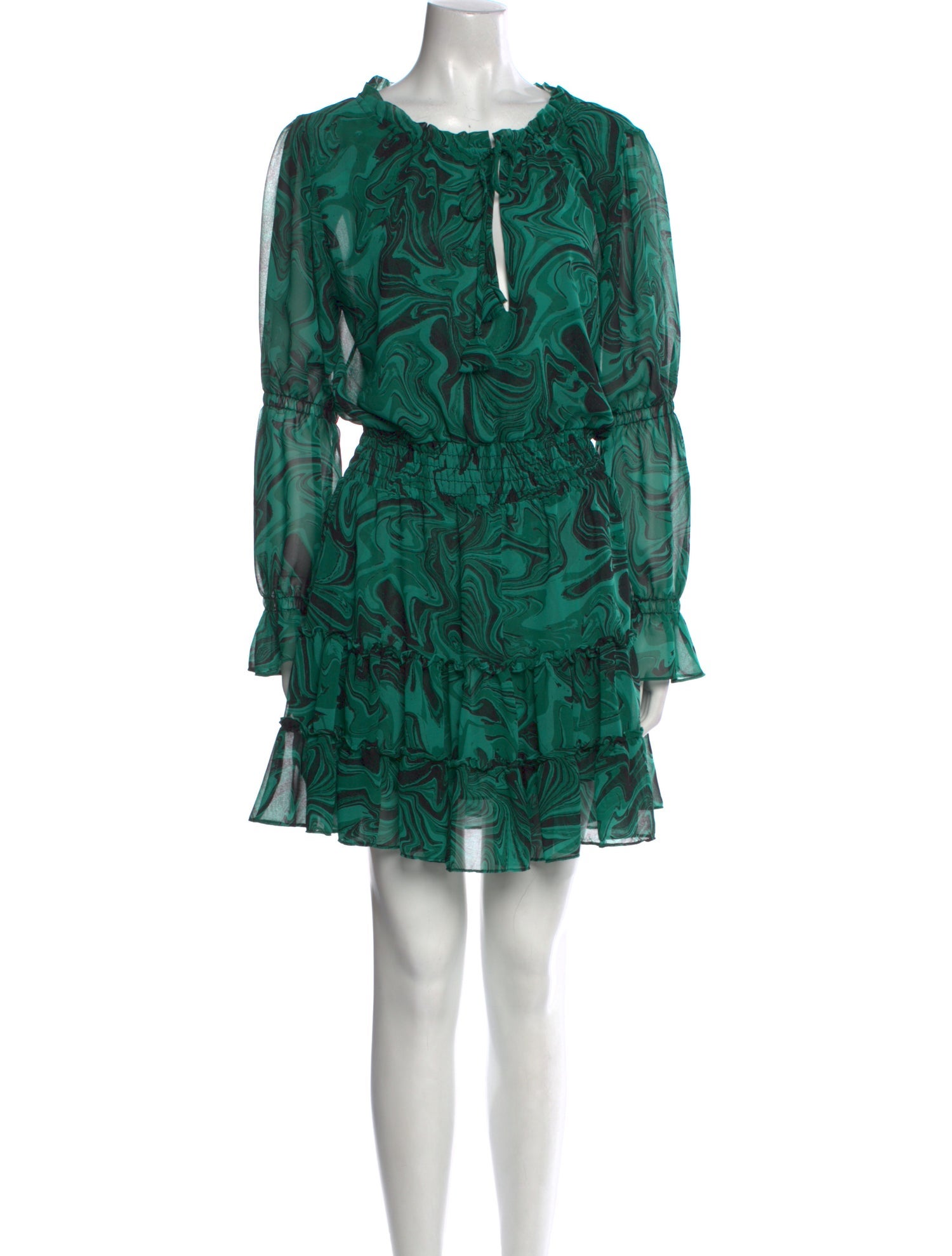 MISA Los Angeles Printed Mini Dress w/ Tags