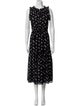 MISA Los Angeles Lace Pattern Midi Length Dress