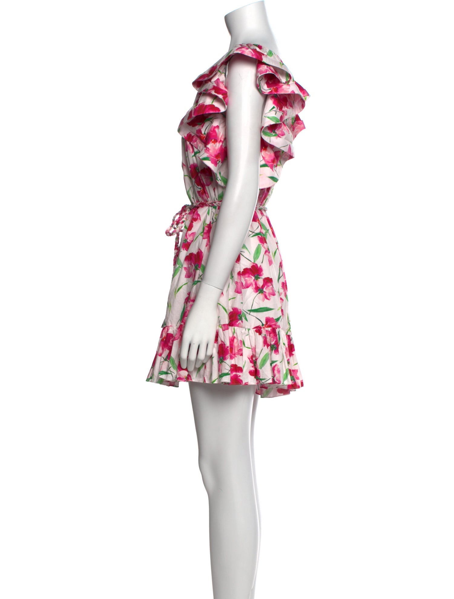 MISA Los Angeles Floral Print Mini Dress