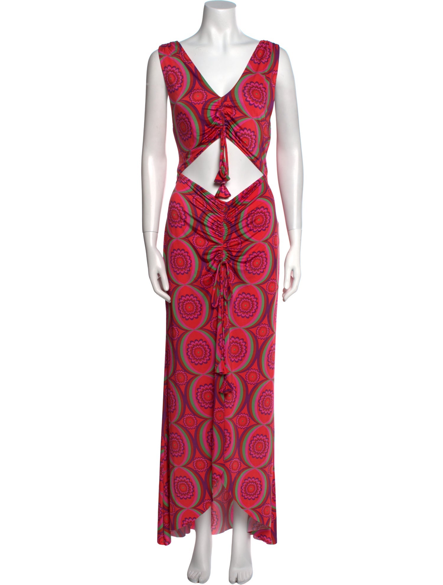 MISA Los Angeles Printed Long Dress