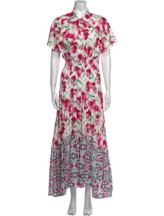 MISA Los Angeles Floral Print Long Dress
