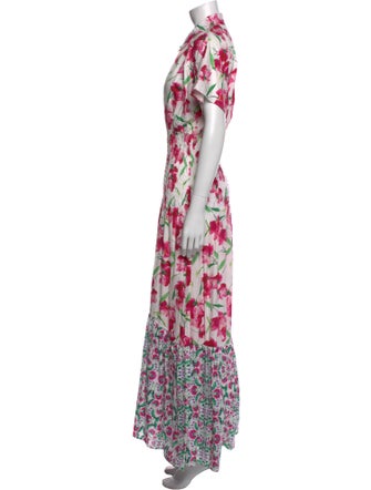 MISA Los Angeles Floral Print Long Dress