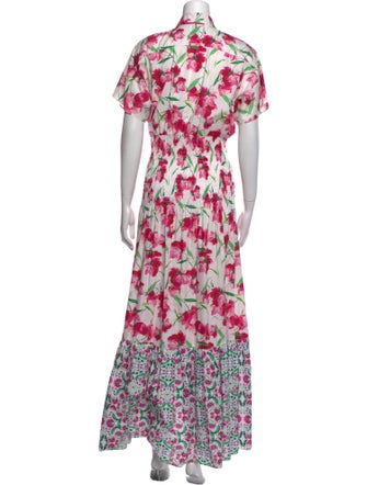 MISA Los Angeles Floral Print Long Dress