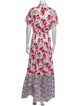 MISA Los Angeles Floral Print Long Dress