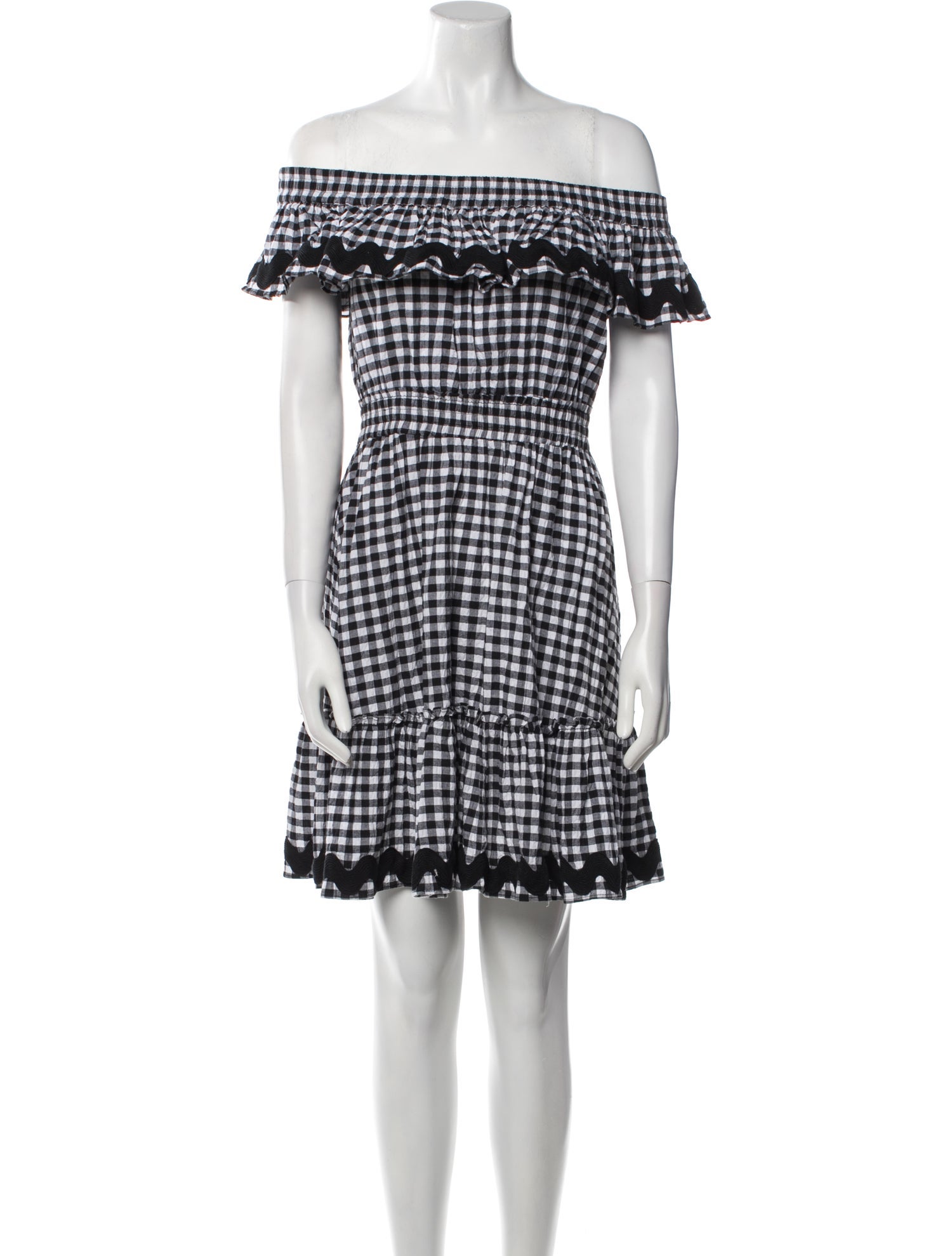 MISA Los Angeles Plaid Print Mini Dress