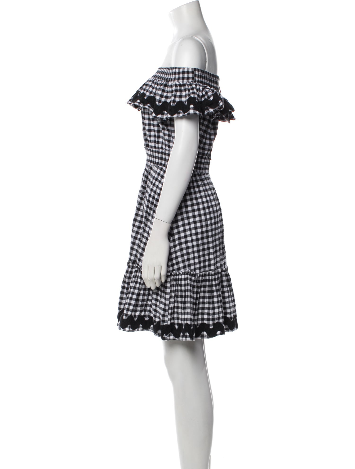 MISA Los Angeles Plaid Print Mini Dress