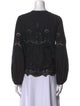 MISA Los Angeles Tie Neck Long Sleeve Blouse