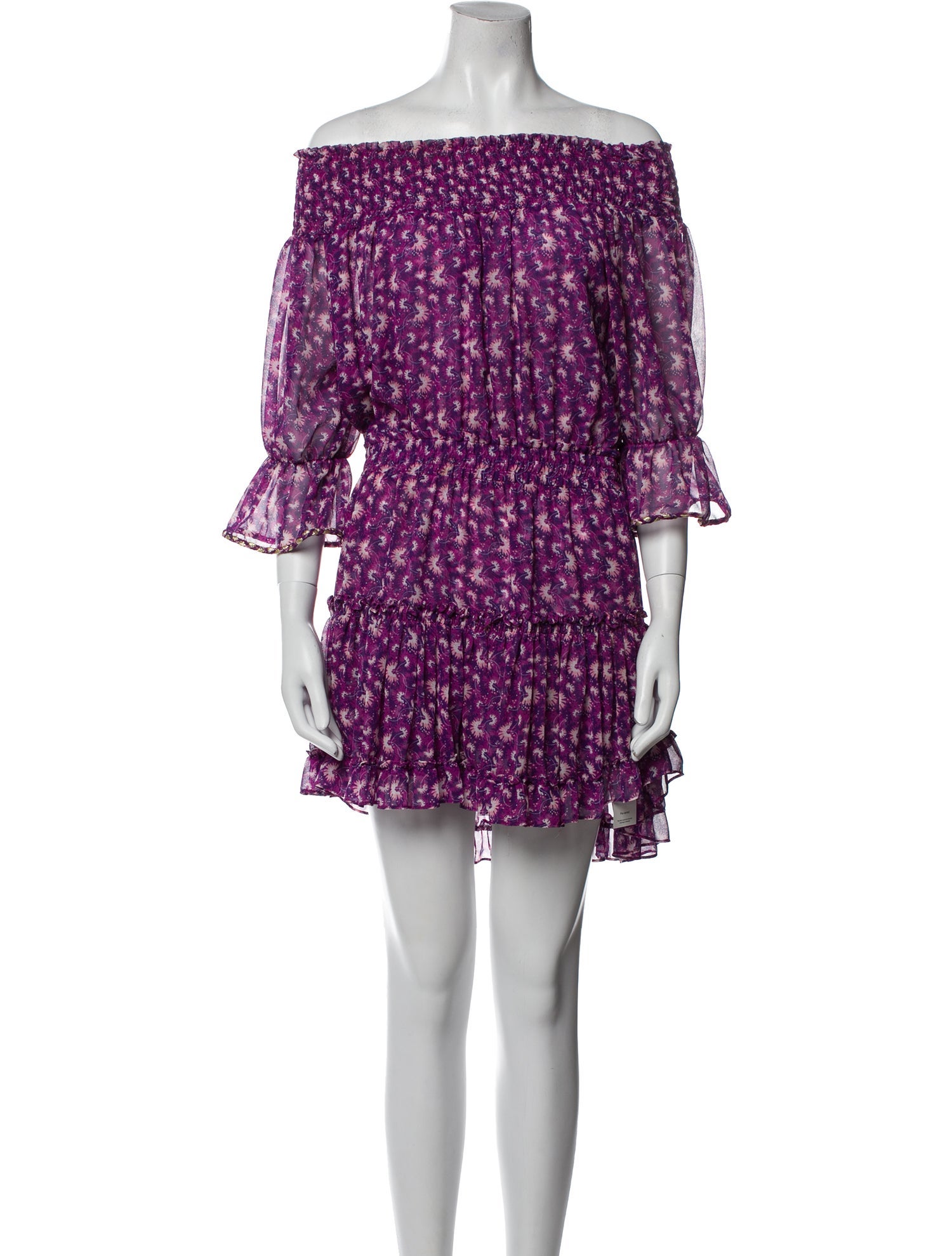 MISA Los Angeles Floral Print Mini Dress