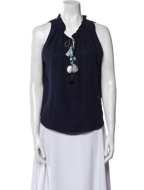 MISA Los Angeles V-Neck Sleeveless Blouse