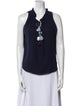 MISA Los Angeles V-Neck Sleeveless Blouse