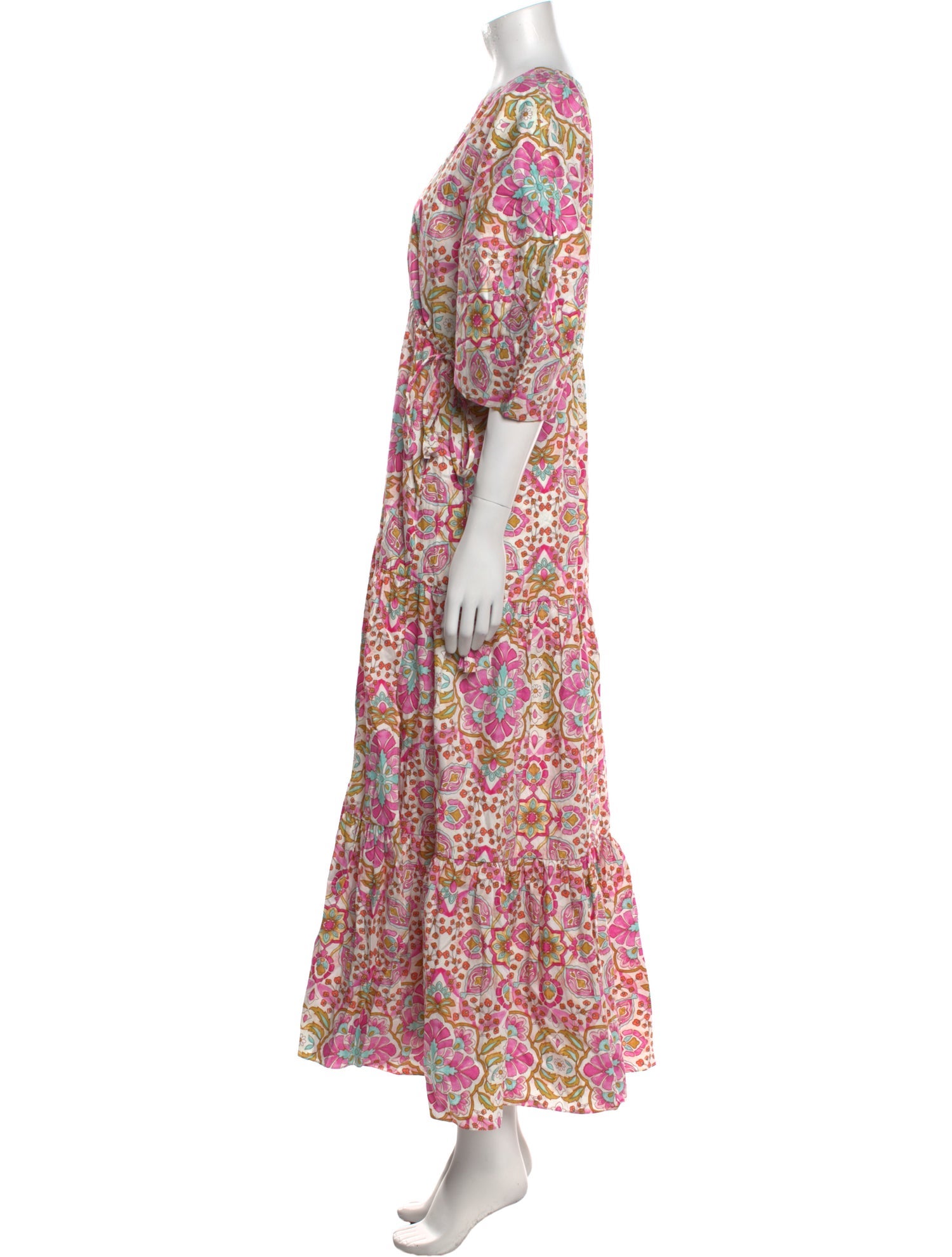 MISA Los Angeles Floral Print Long Dress w/ Tags