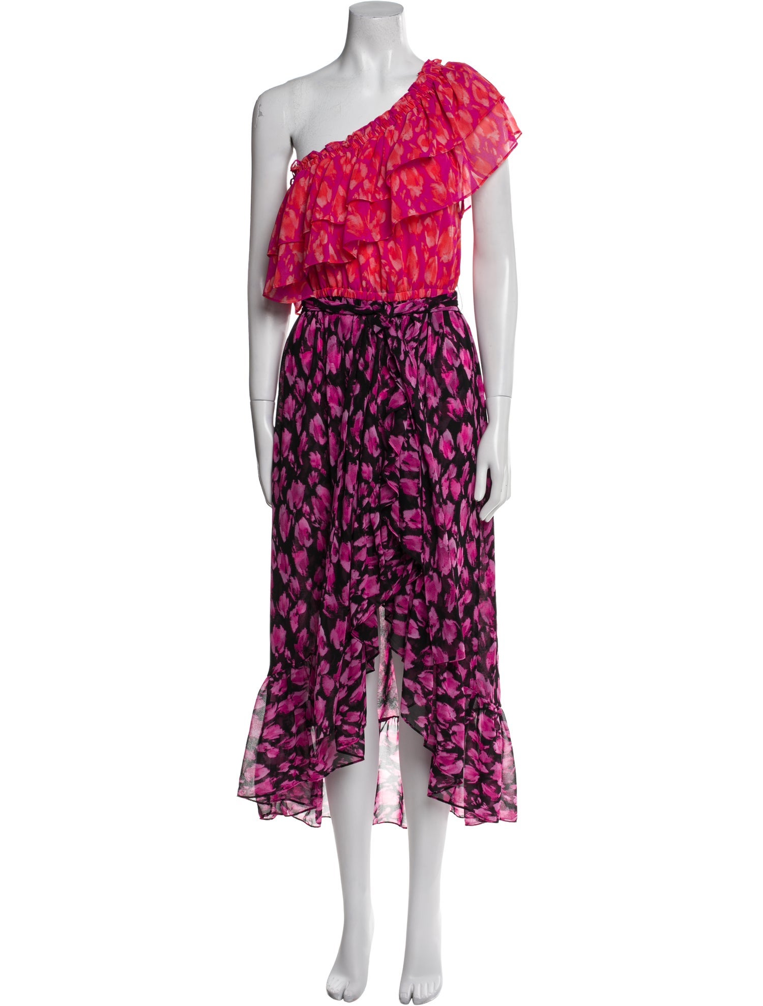 MISA Los Angeles Floral Print Long Dress