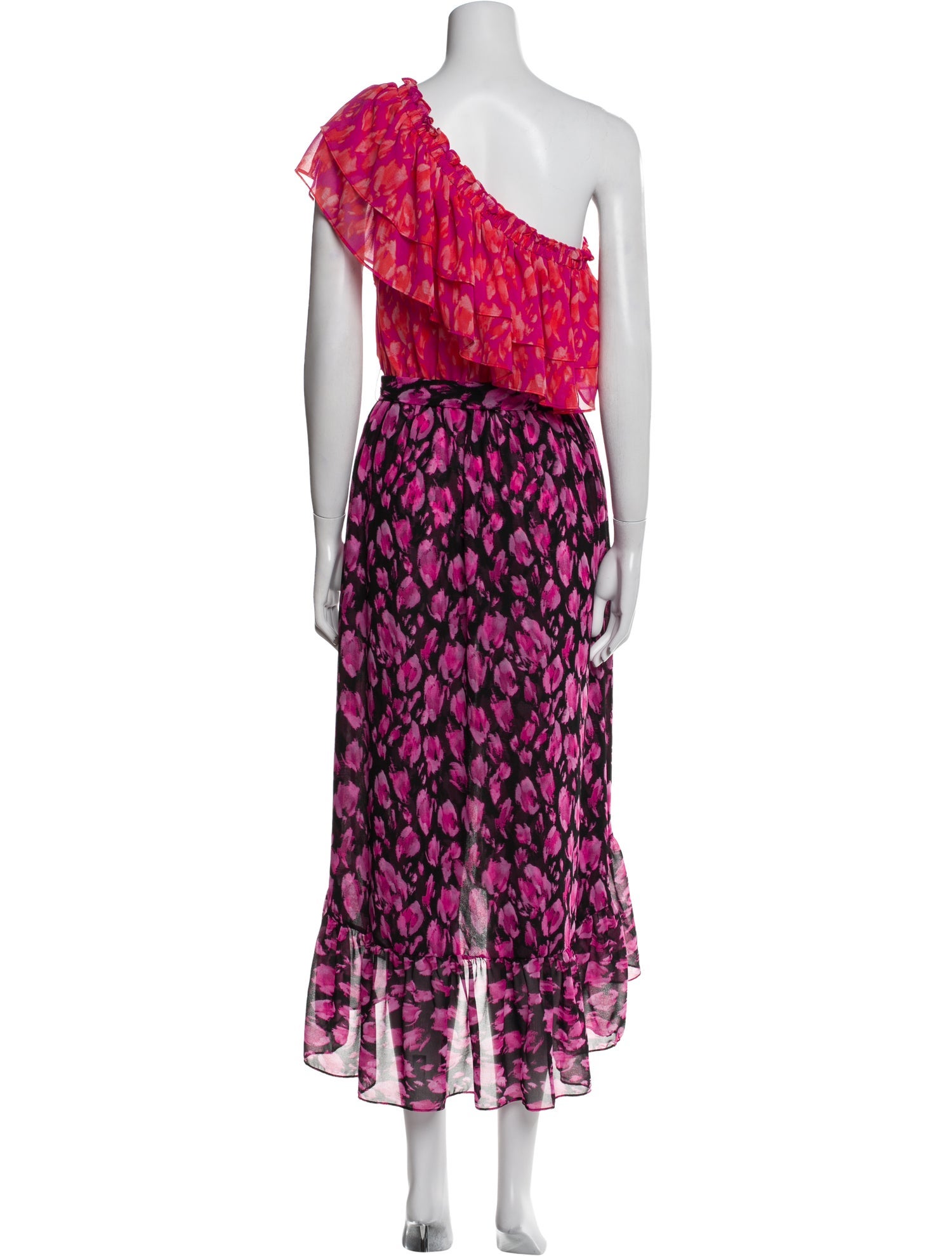MISA Los Angeles Floral Print Long Dress