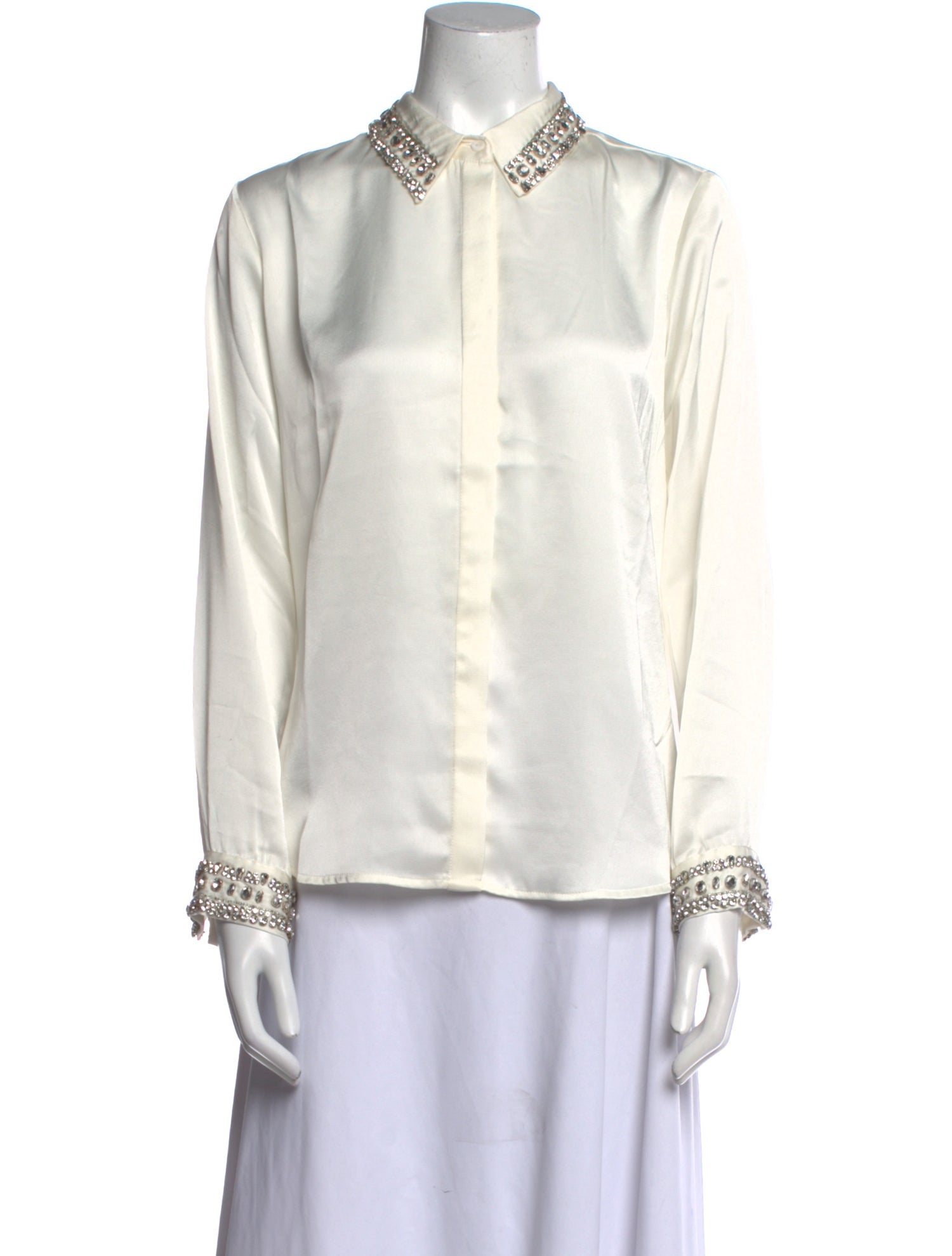 MISA Los Angeles Long Sleeve Button-Up Top