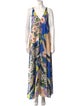 MISA Los Angeles Printed Long Dress