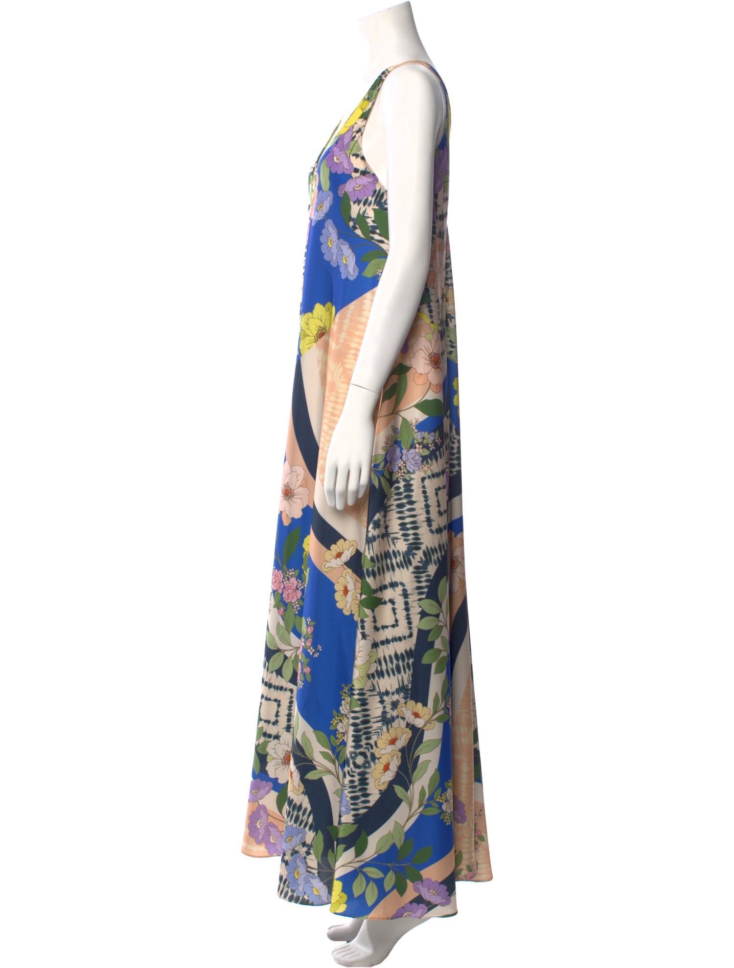 MISA Los Angeles Printed Long Dress