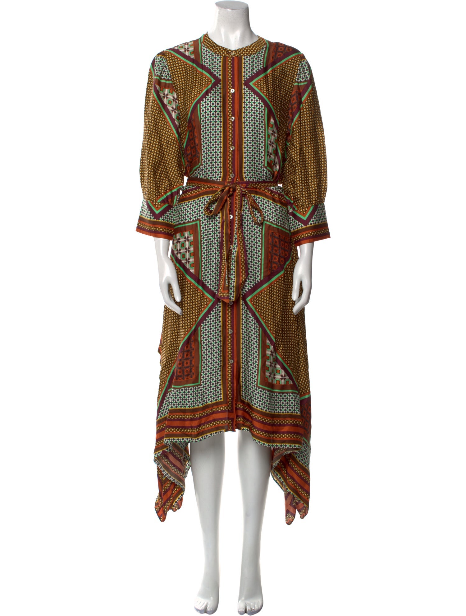 MISA Los Angeles Printed Long Dress w/ Tags