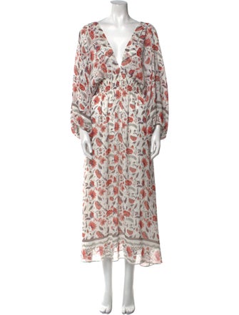 MISA Los Angeles Printed Long Dress