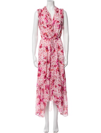 MISA Los Angeles Floral Print Long Dress
