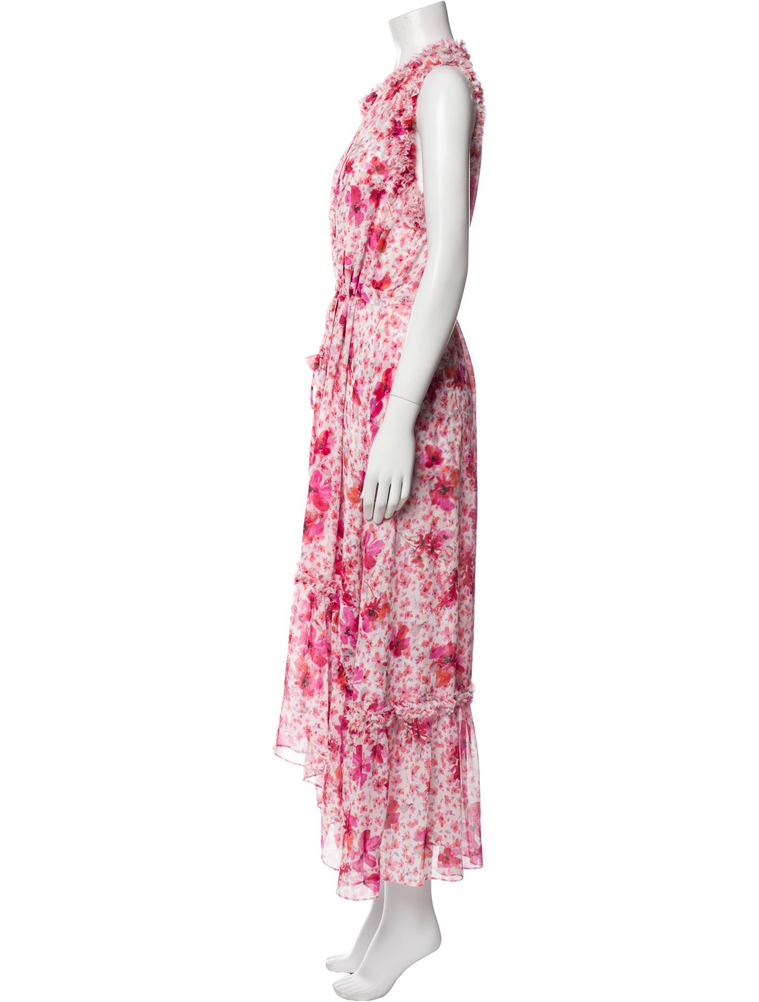MISA Los Angeles Floral Print Long Dress