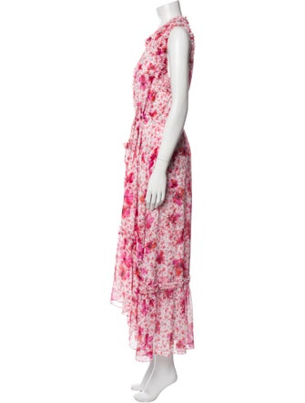 MISA Los Angeles Floral Print Long Dress